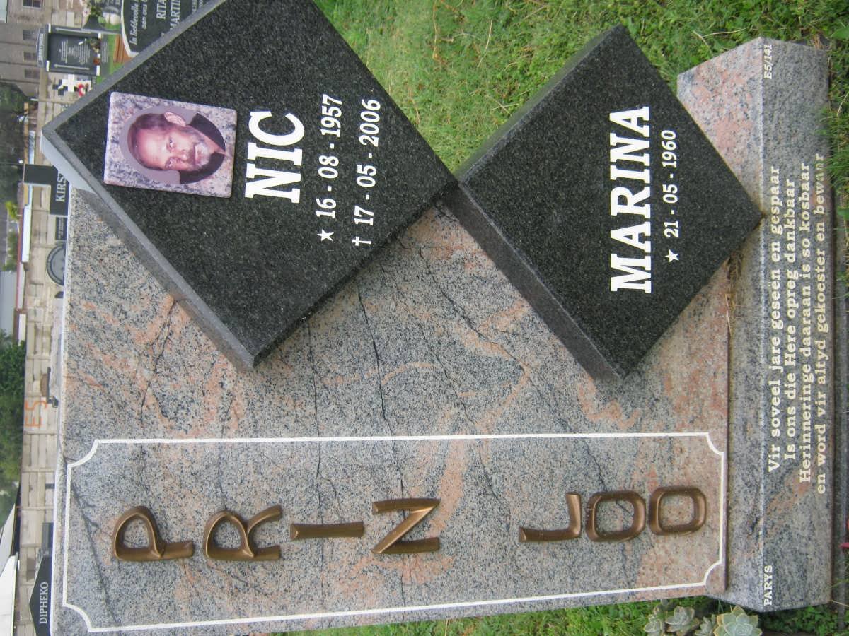 PRINSLOO Nic 1957-2006 &amp; Marina 1960-