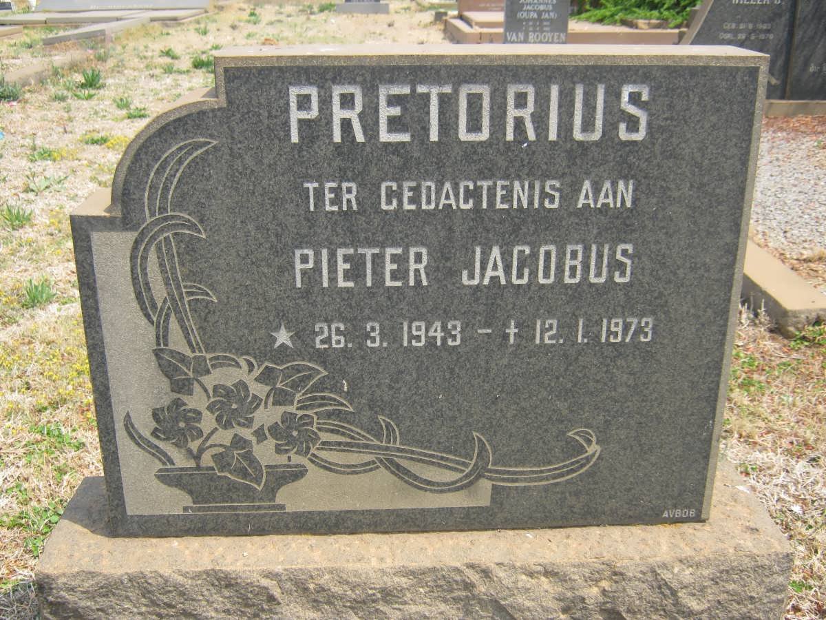 PRETORIUS Pieter Jacobus 1943-1973