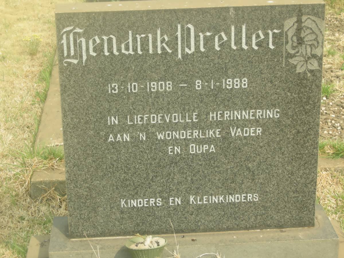PRELLER Hendrik 1908-1988