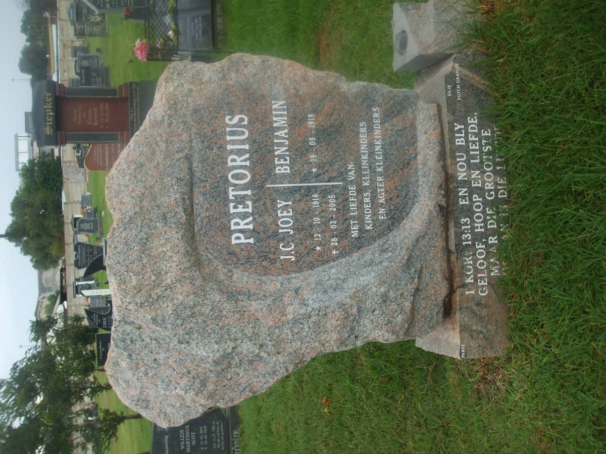PRETORIUS Benjamin 1918- &amp; J.C. 1918-2005