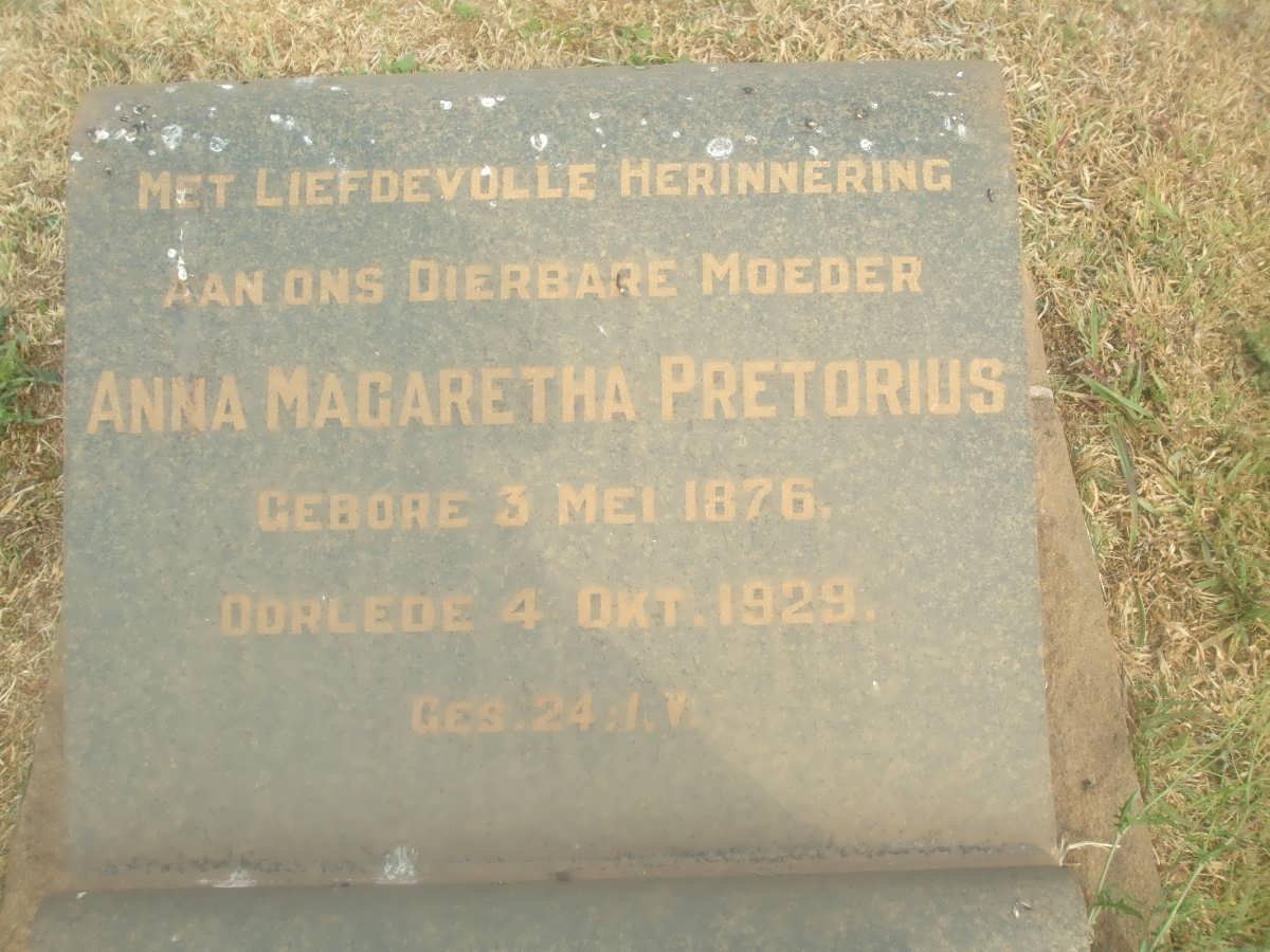 PRETORIUS Anna Magaretha 1876-1929