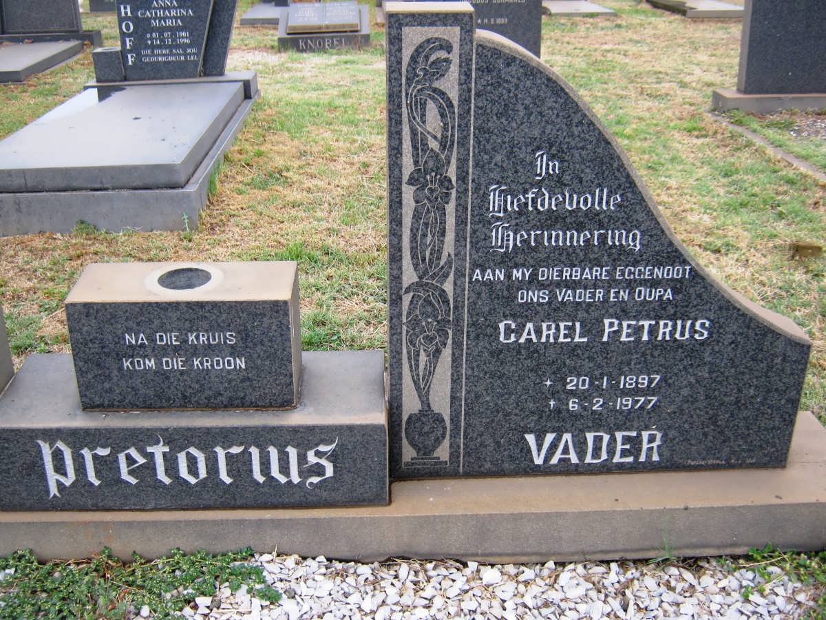 PRETORIUS Carel Petrus 1897-1977