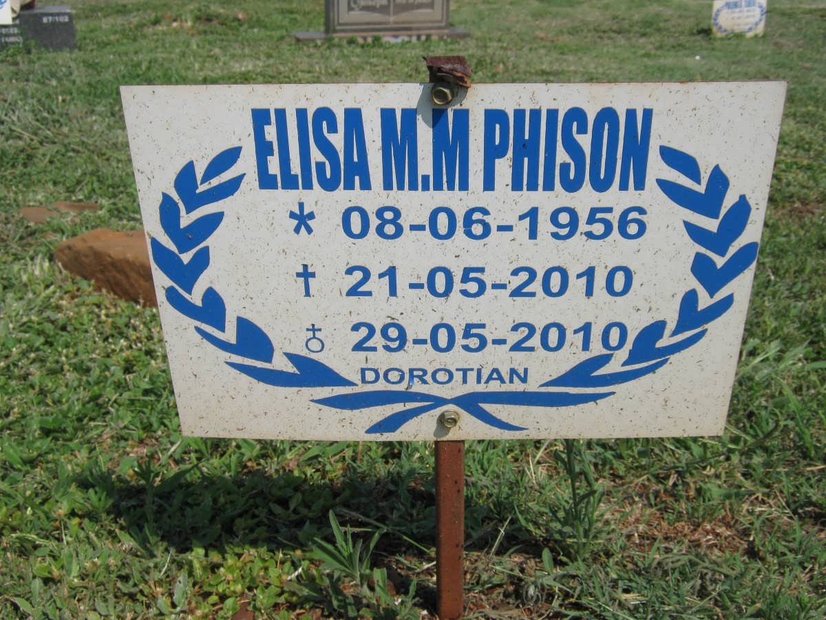 PHISON Elisa M.M. 1956-2010