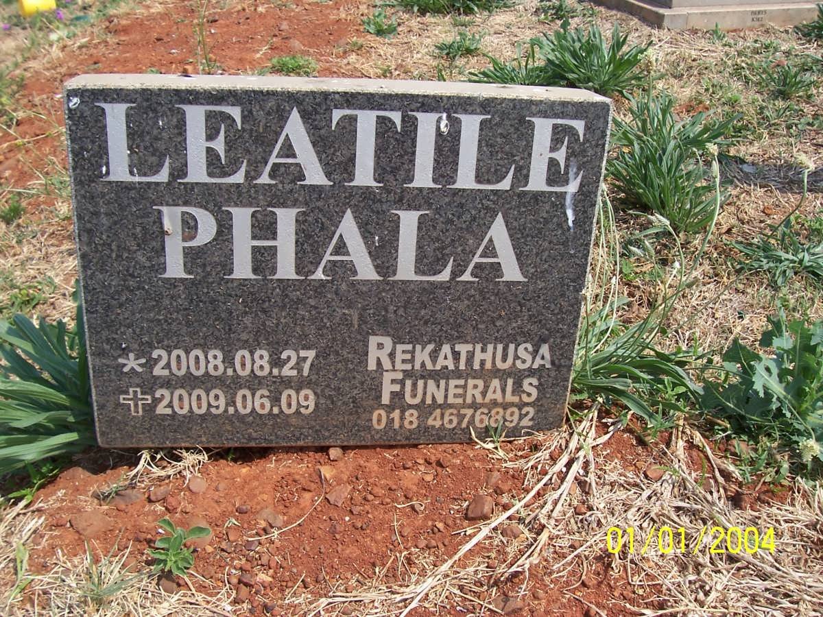 PHALA Leatile 2008-2009