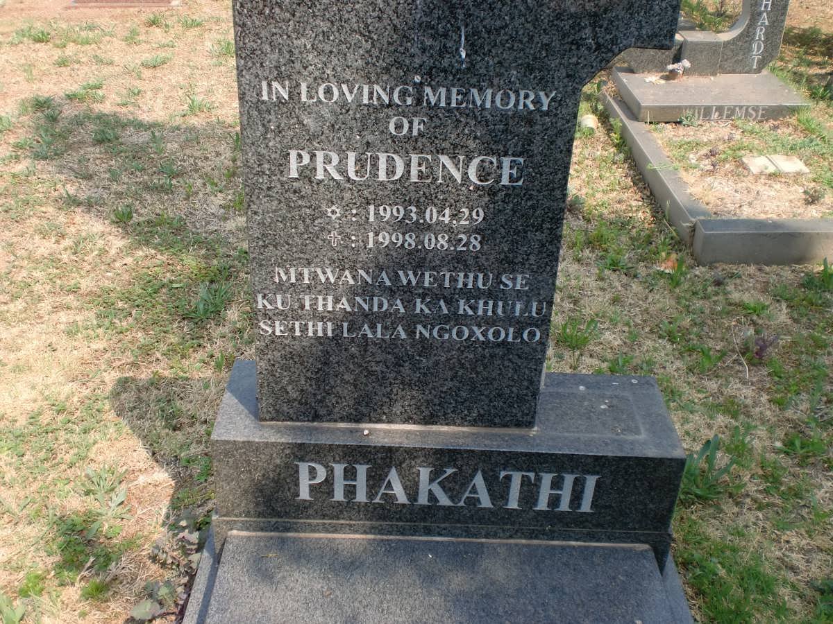 PHAKATHI Prudence 1993-1998