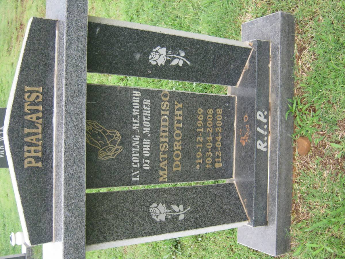 PHALATSI Matshidiso Dorothy 1969-2008