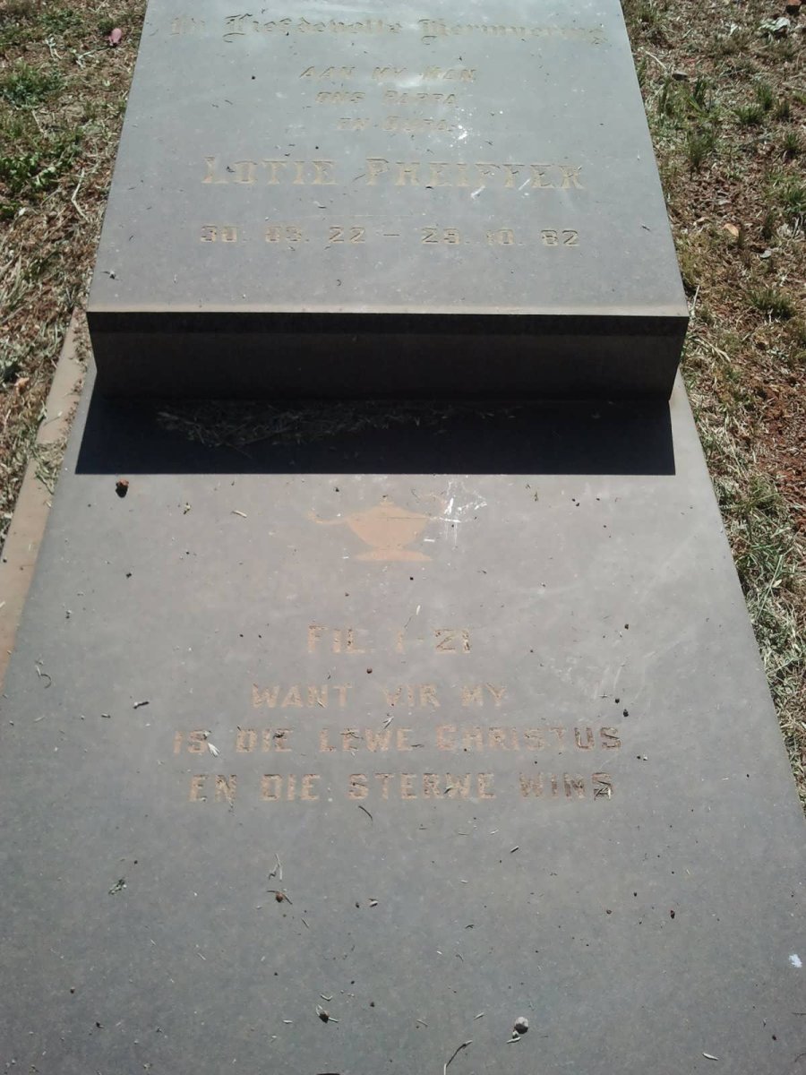 PHEIFFER Lotie 1922-1982