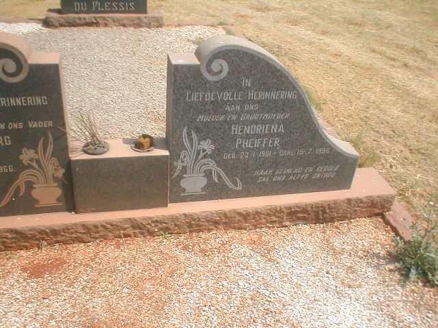PHEIFFER Hendriena 1901-1996