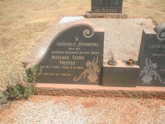 PHEIFFER Nicolaas Georg 1894-1966