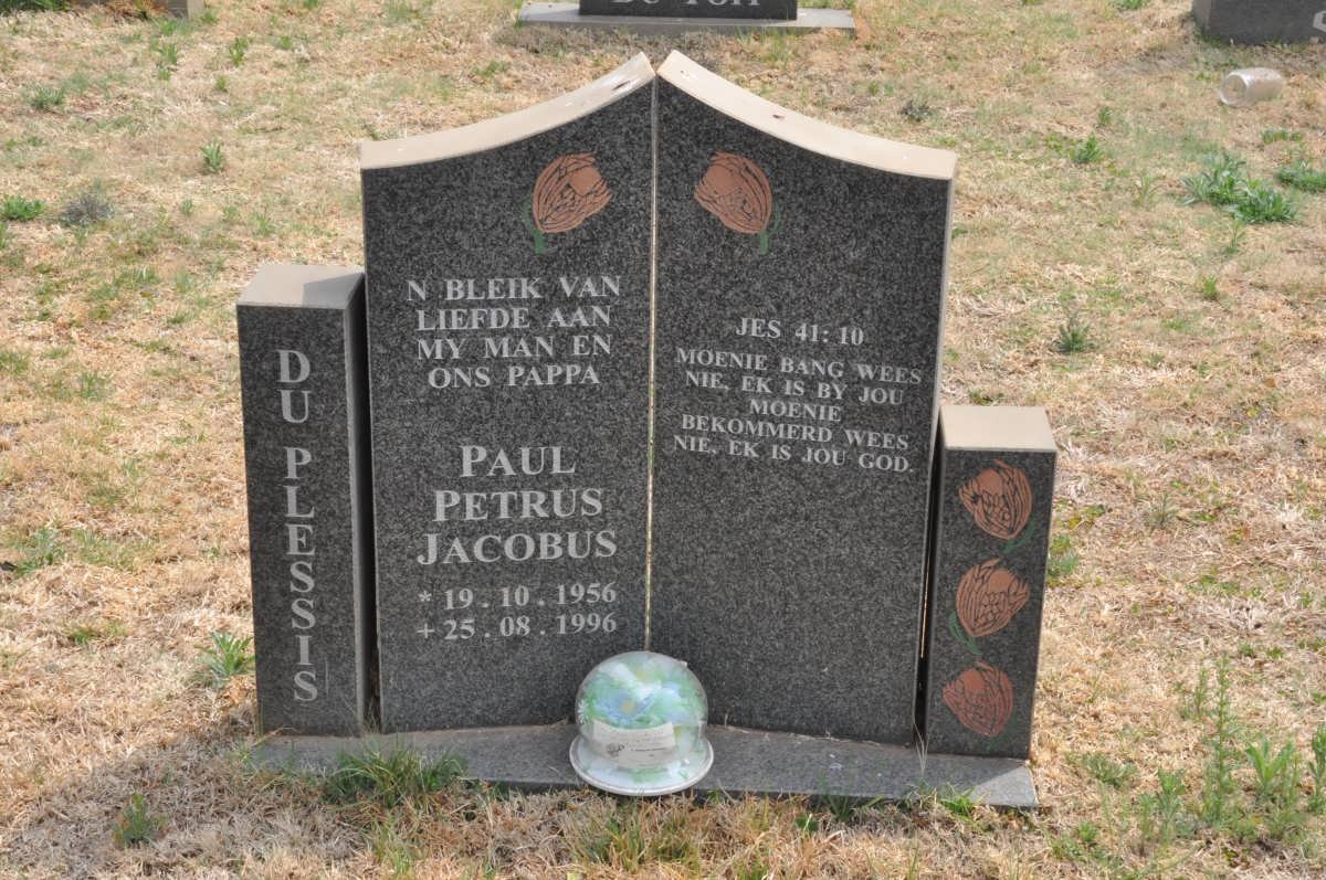 PLESSIS Paul Petrus Jacobus, du 1956-1996