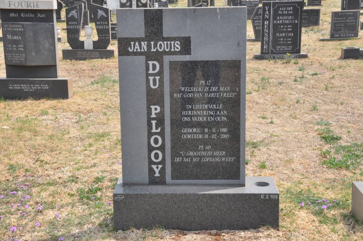 PLOOY Jan Louis, du 1910-2005
