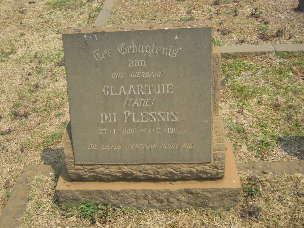PLESSIS Claartjie, du 1896-1963