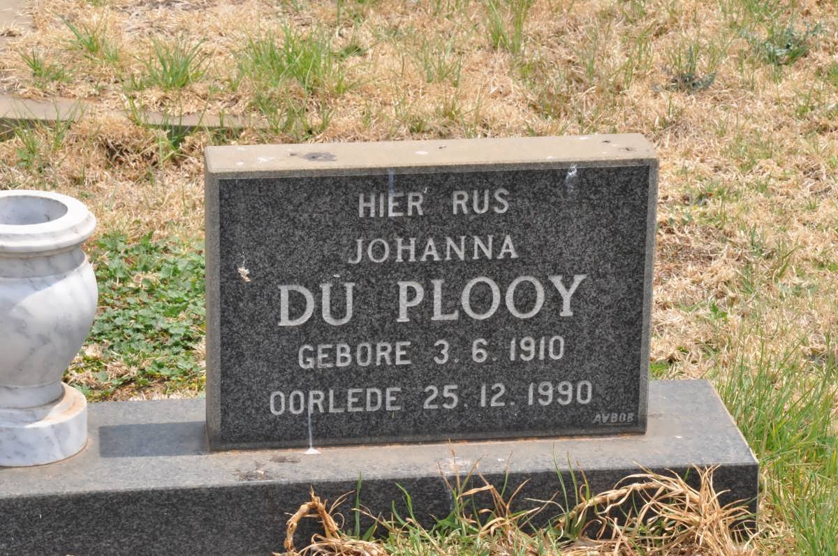 PLOOY Johanna, du 1910-1990