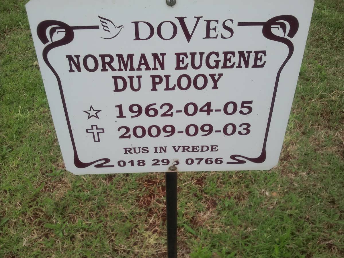 PLOOY Norman Eugene, du 1962-2009