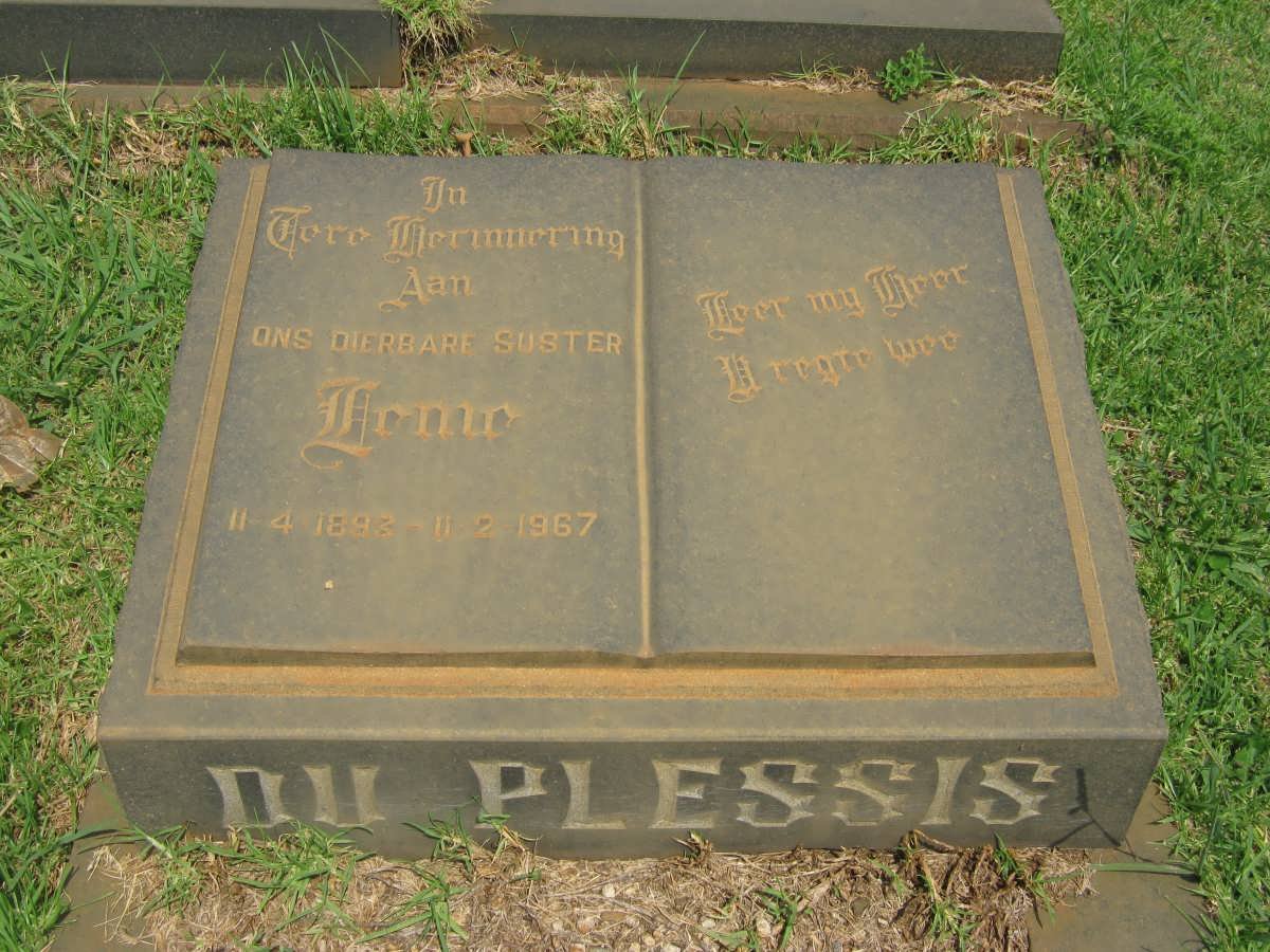 PLESSIS Heme, du 1893-1967