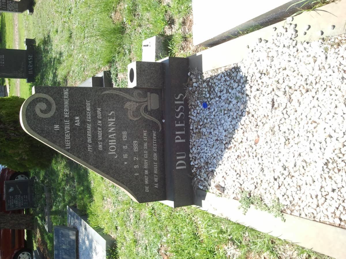 PLESSIS Johannes, du 1918-1989