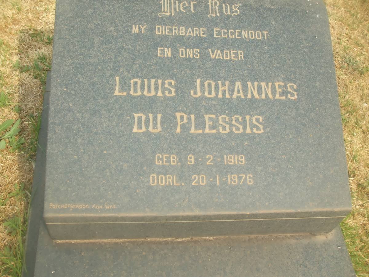 PLESSIS Louis Johannes, du 1919-1976