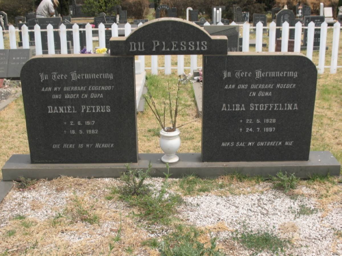 PLESSIS Daniel Petrus, du 1917-1982 &amp; Alida Stoffelina 1928-1997
