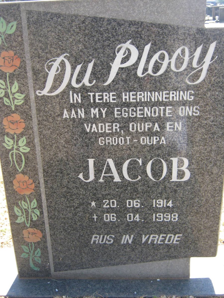 PLOOY Jacob, du 1914-1998