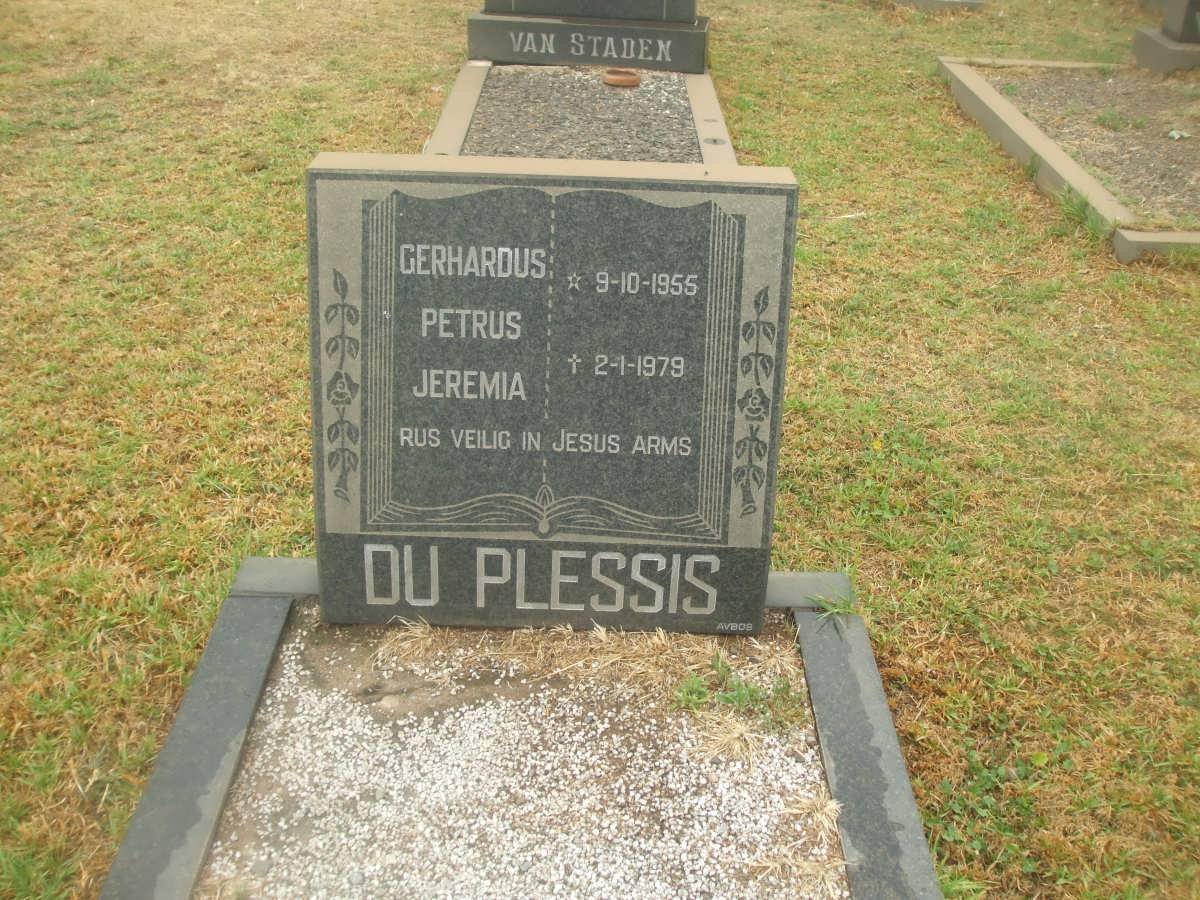 PLESSIS Gerhardus Petrus Jeremia, du 1955-1979