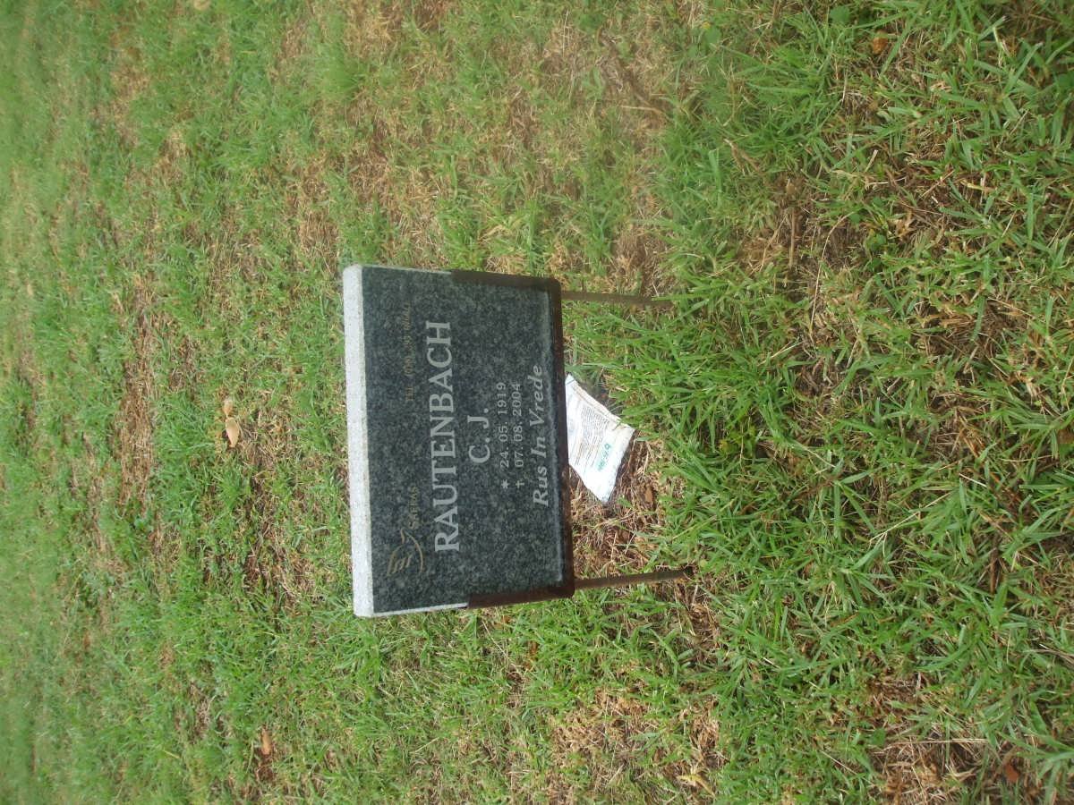 RAUTENBACH C.J. 1919-2004