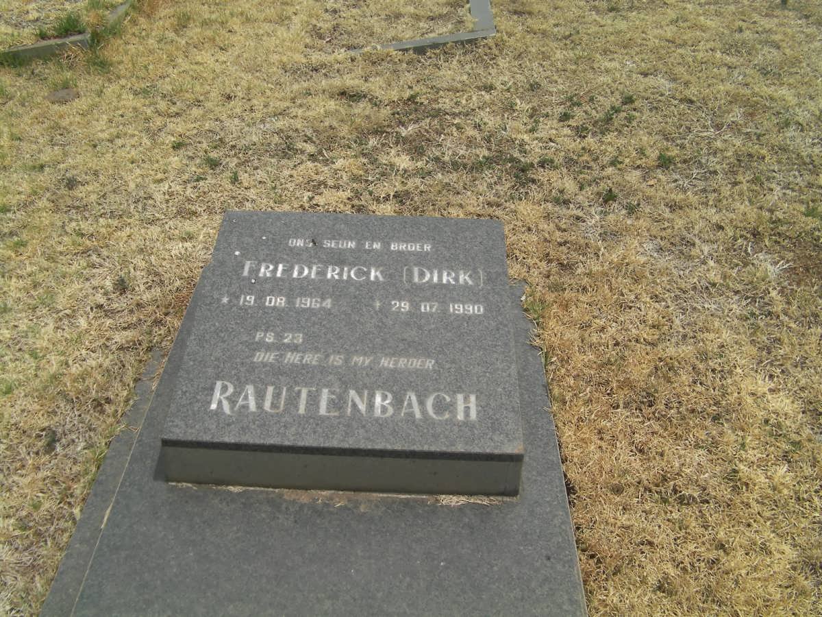 RAUTENBACH Frederick 1964-1990