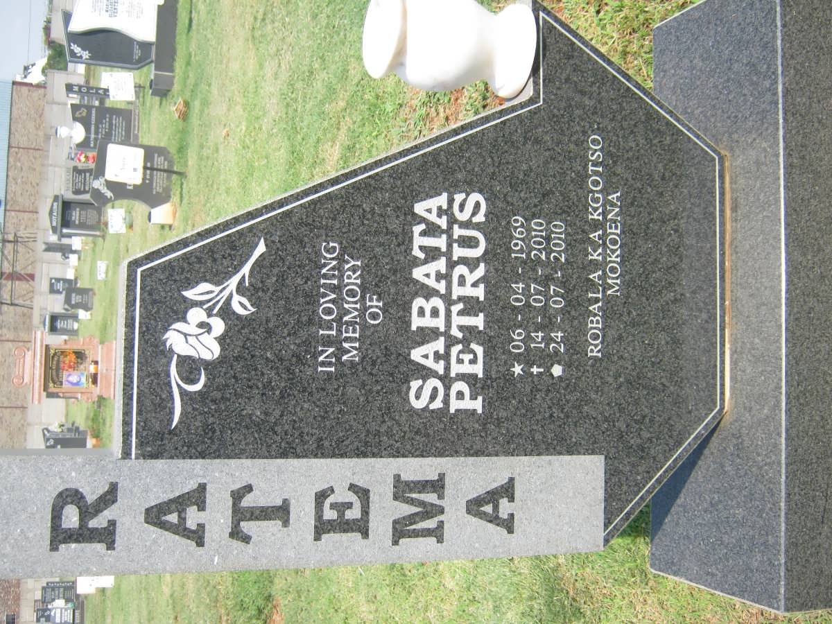 RATEMA Sabata Petrus 1969-2010