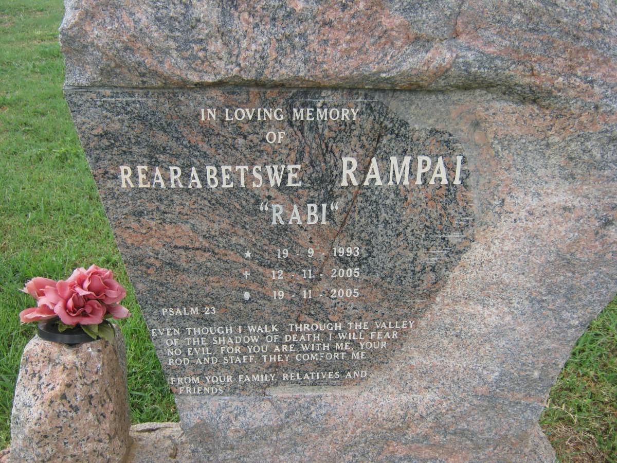 RAMPAI Rearabetswe 1993-2005