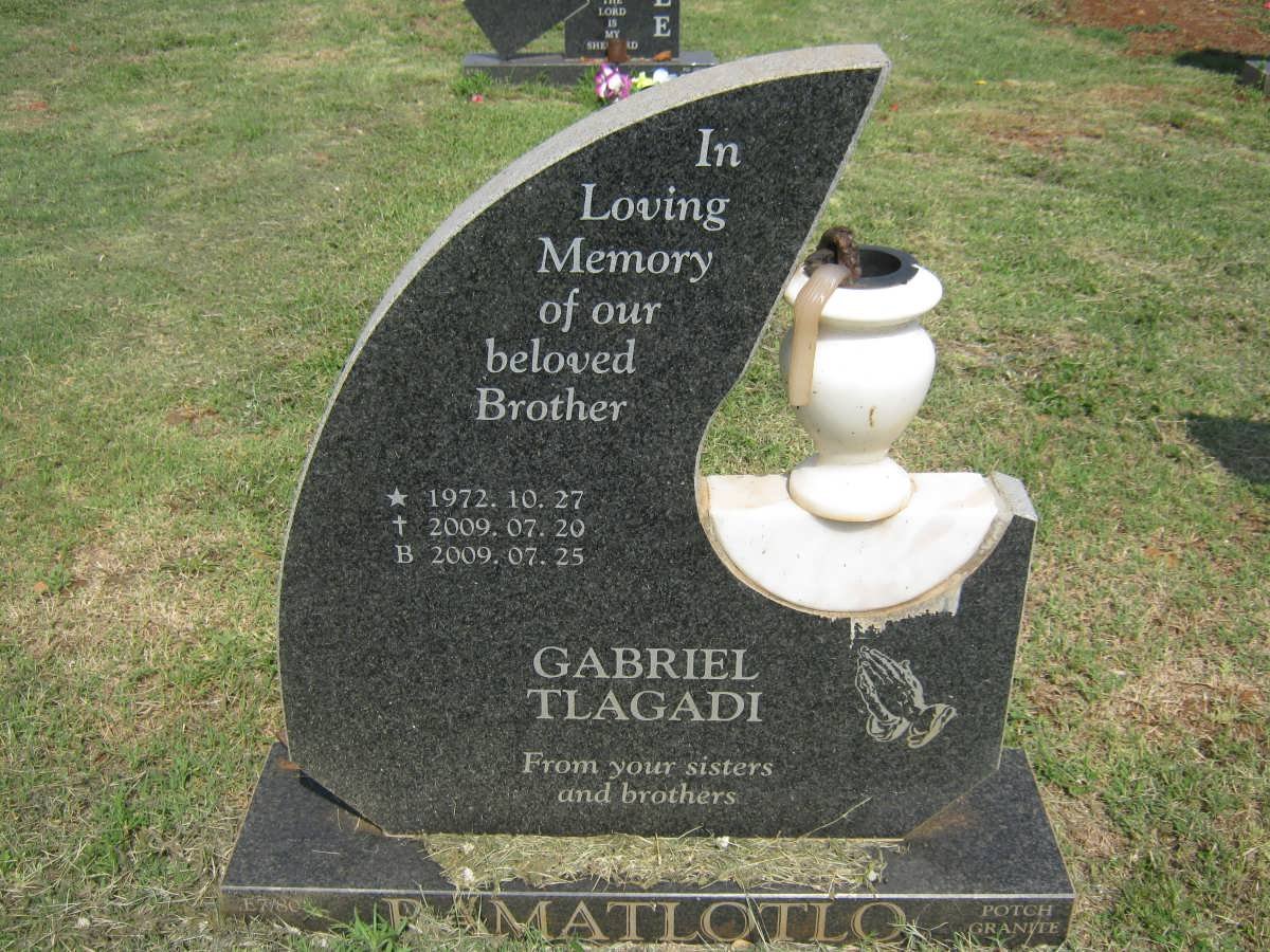 RAMATLOTLO Gabriel Tlagadi 1972-2009