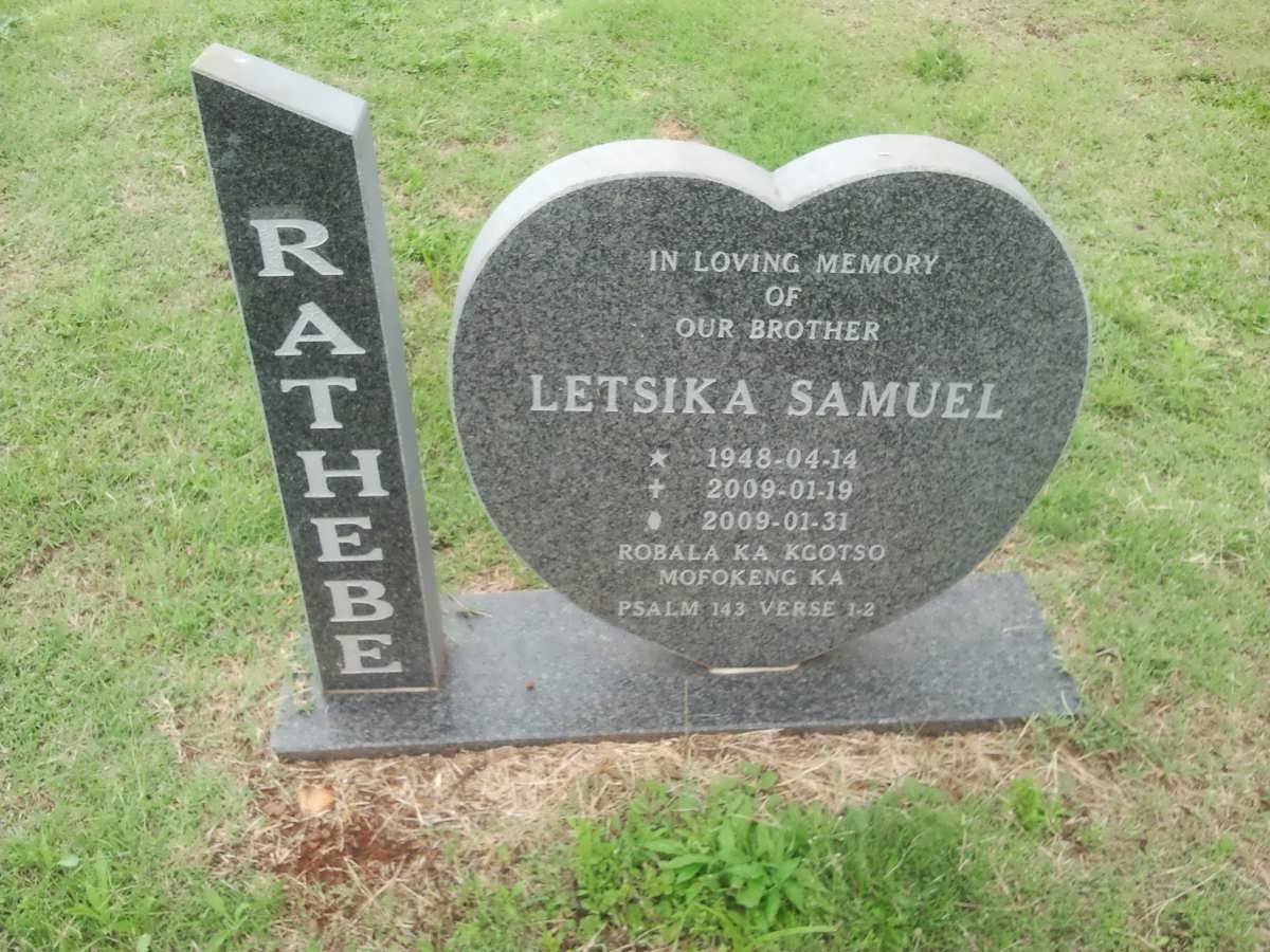 RATHEBE Letsika Samuel 1948-2009