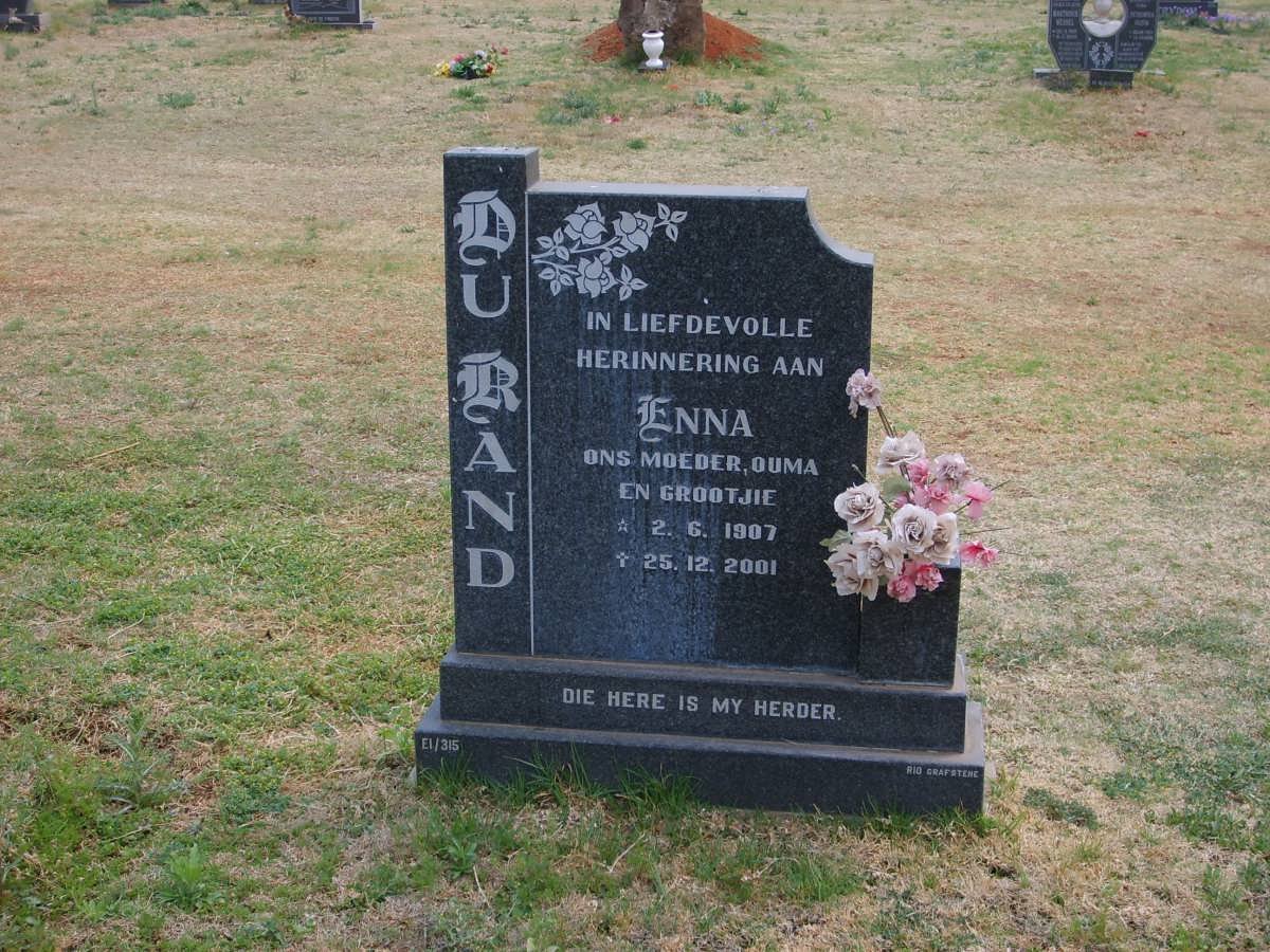 RAND Enna, du 1907-2001