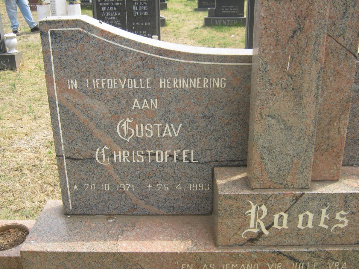 RAATS Gustav Christoffel 1971-1993