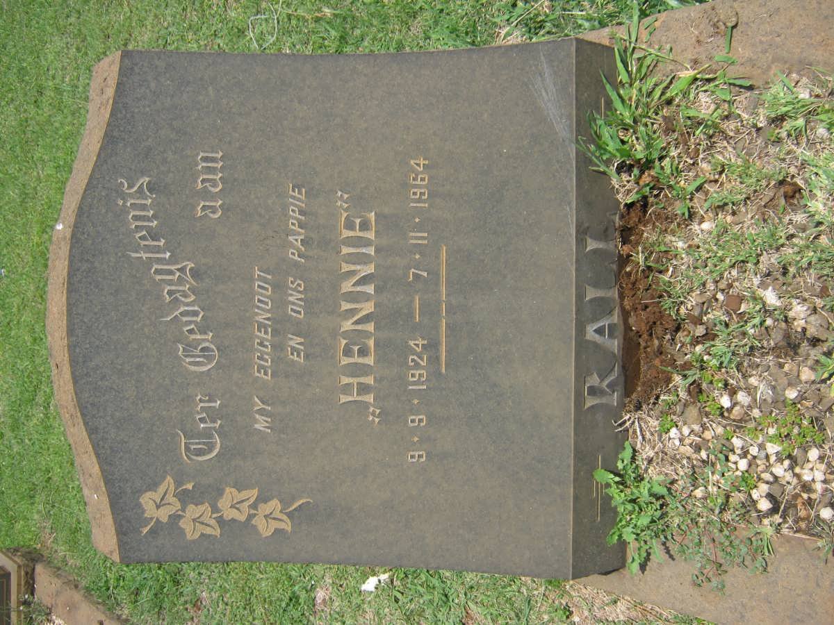 RALL Hennie 1924-1964