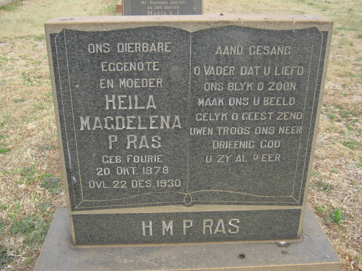 RAS Heila Magdalena P. nee FOURIE 1878-1930