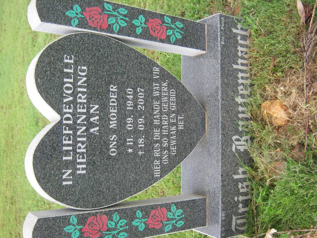 RAUTENBACH Trish 1940-2007