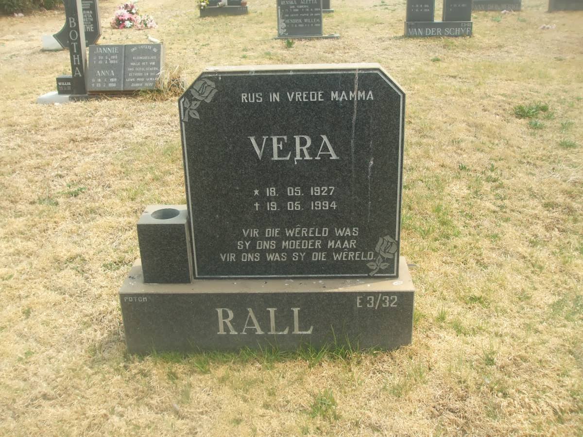 RALL Aletta Catharina 1927-1994