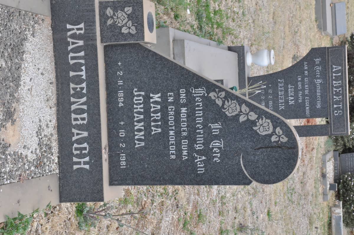 RAUTENBACH Maria Johanna 1894-1981
