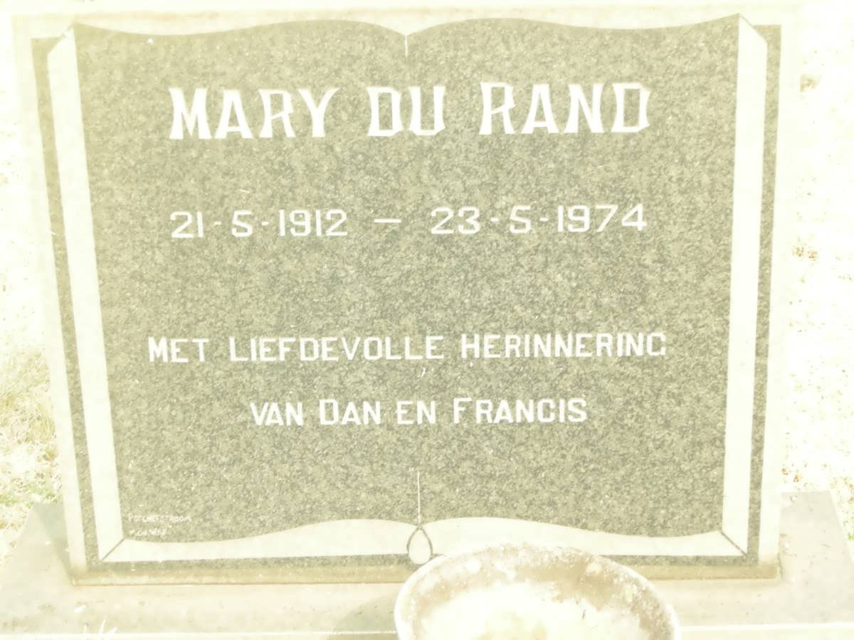 RAND Mary, du 1912-1974