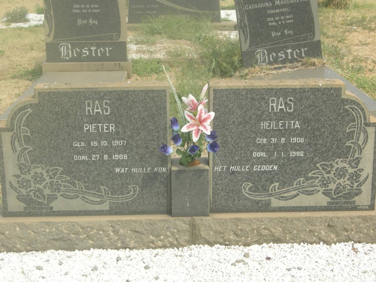 RAS Pieter 1907-1968 &amp; Heiletta 1908-1986