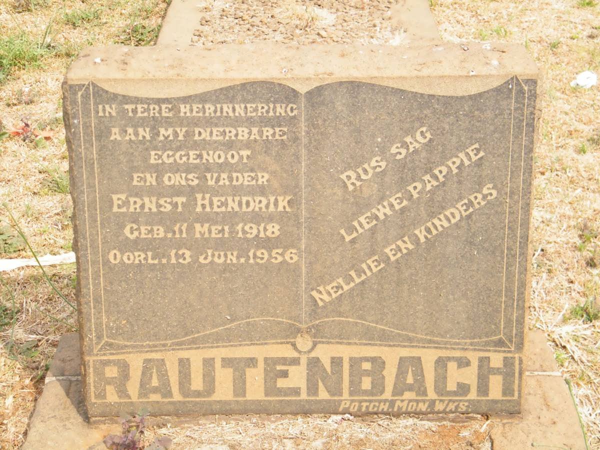 RAUTENBACH Ernst Hendrik 1918-1956