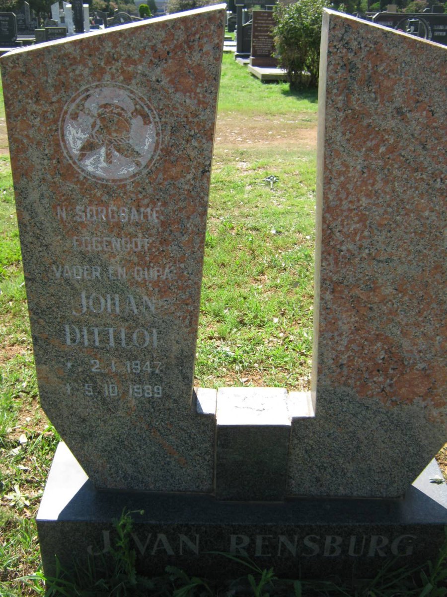 RENSBURG Johan Dittlof, J. van 1947-1989
