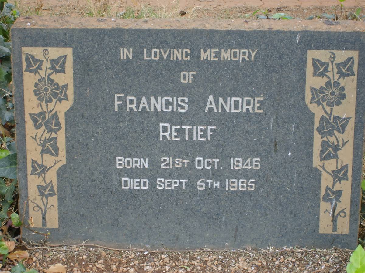 RETIEF Francis André 1946-1965