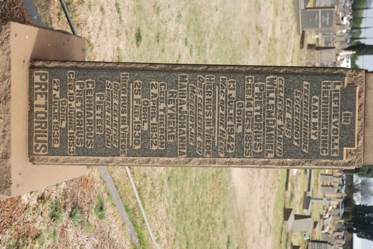 REYNEKE Maria Johanna nee THERON 1832-1930 :: PRETORIUS Pieter Gerhardus 1853-1936 :: PRETORIUS Willem Daniel 1855-1942 