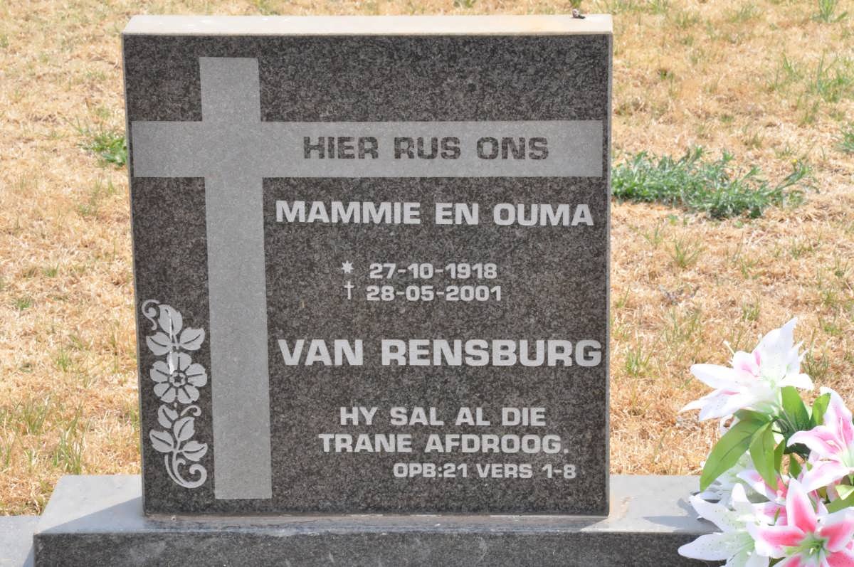 RENSBURG ?, van 1918-2001