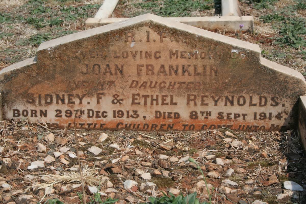 REYNOLDS Joan Franklin 1913-1914