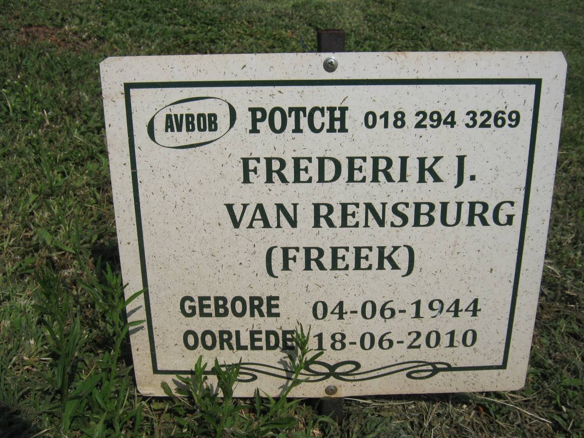 RENSBURG Frederik J., van 1944-2010