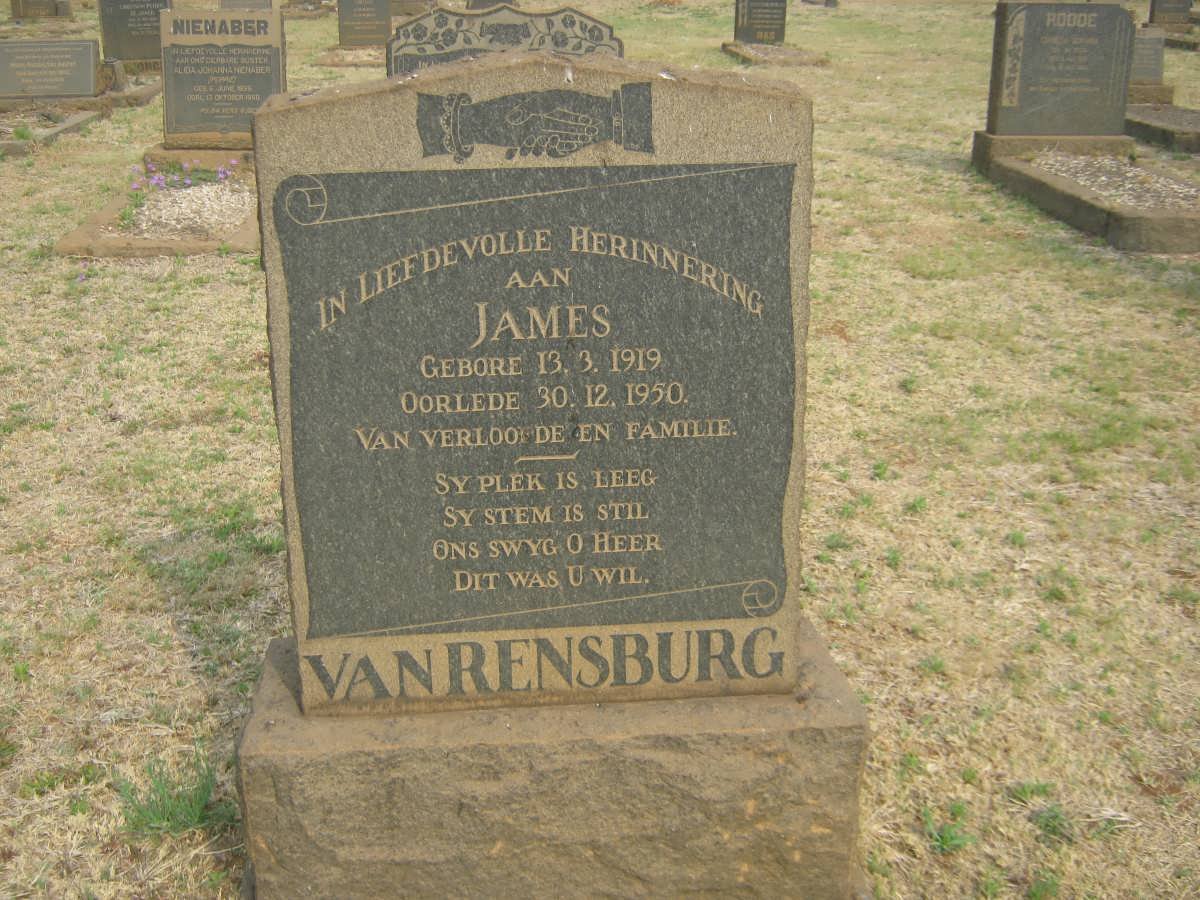 RENSBURG James, van 1919-1950