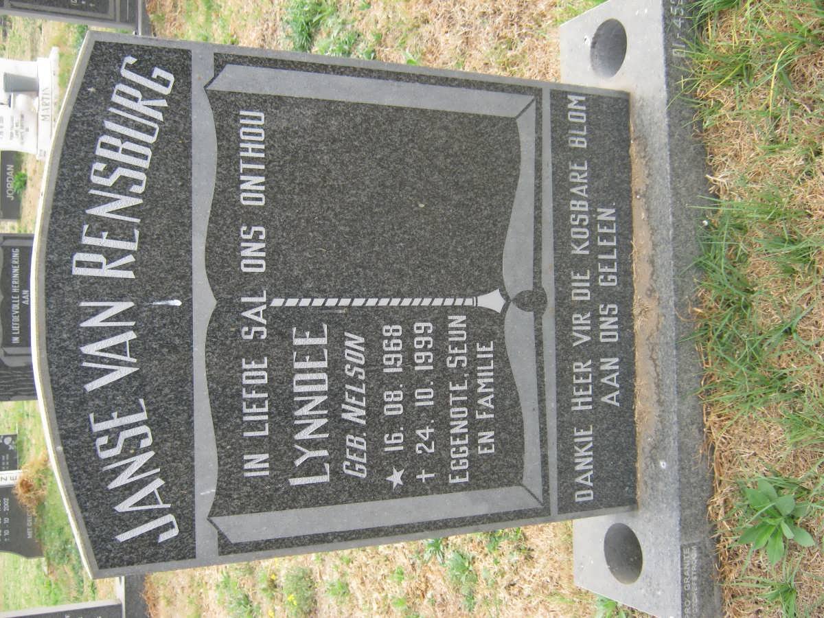 RENSBURG Lynndee, Janse van nee NELSON 1968-1999