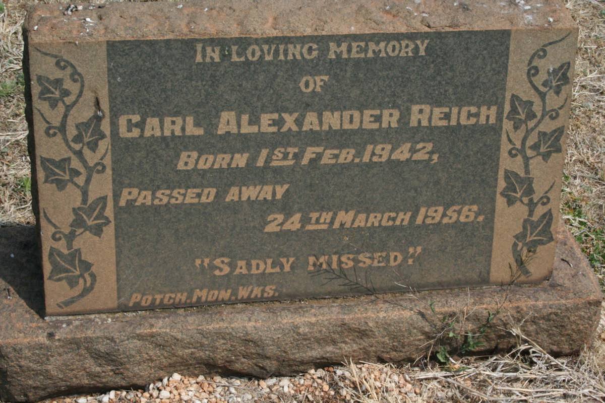 REICH Carl Alexander 1942-1956