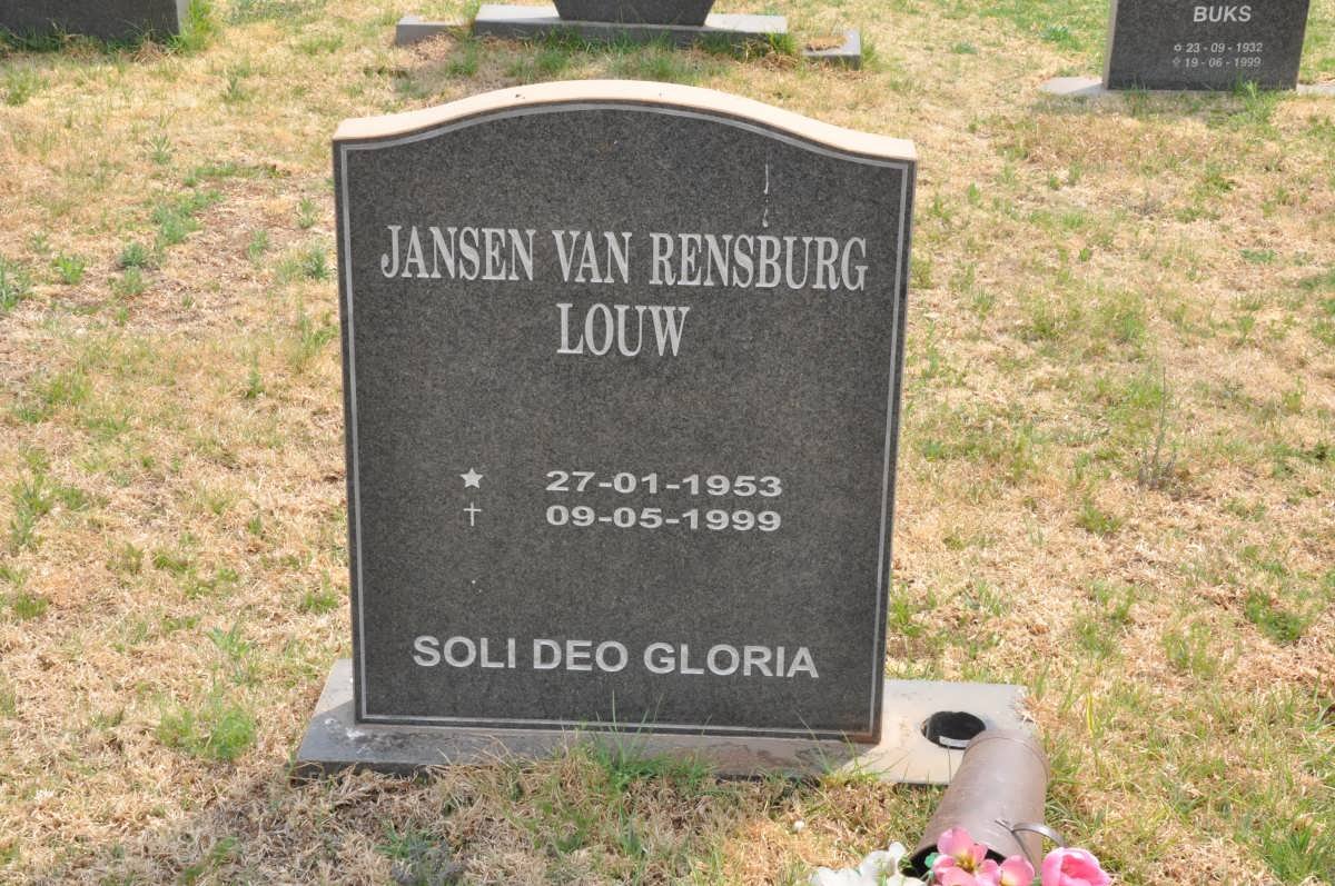RENSBURG Louw, Jansen van 1953-1999